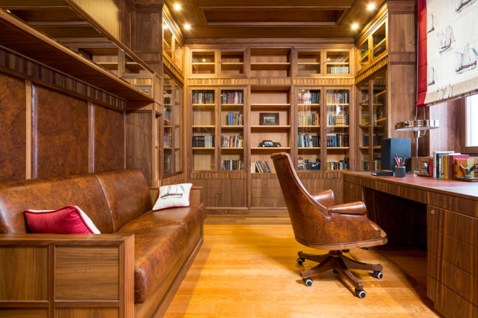 furniture in the interior of the study