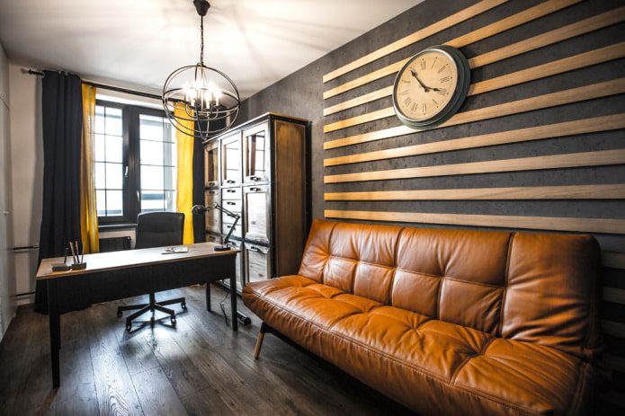 loft style study interior