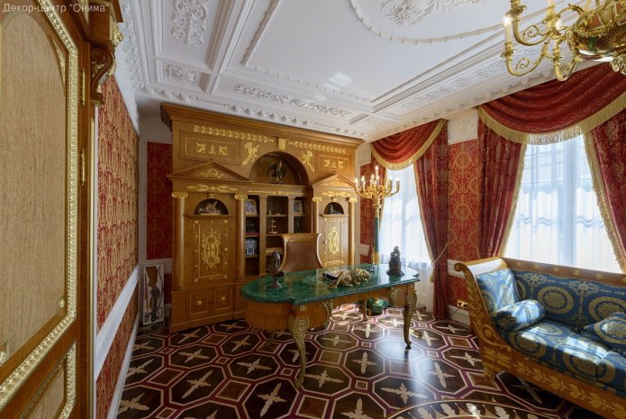 empire style study interior