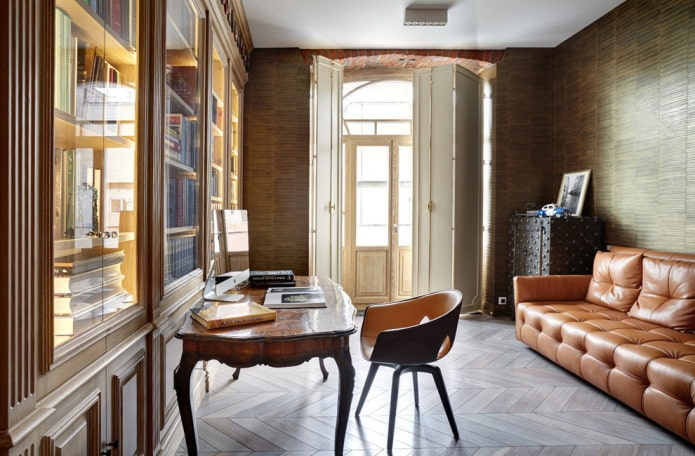 loft style study interior