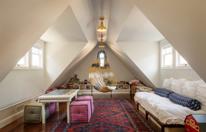 children's room in the attic
