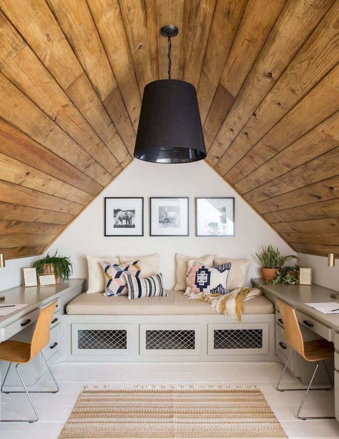 workspace under the roof