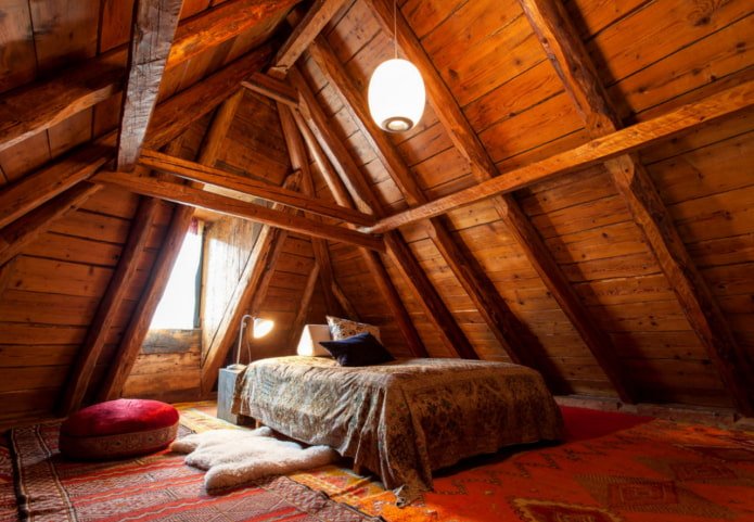 chalet style attic