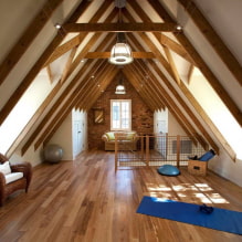 How to decorate a room in the attic?-0