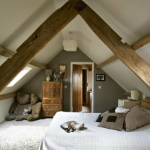 How to decorate a room in the attic?-1