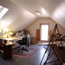 How to decorate a room in the attic?-4