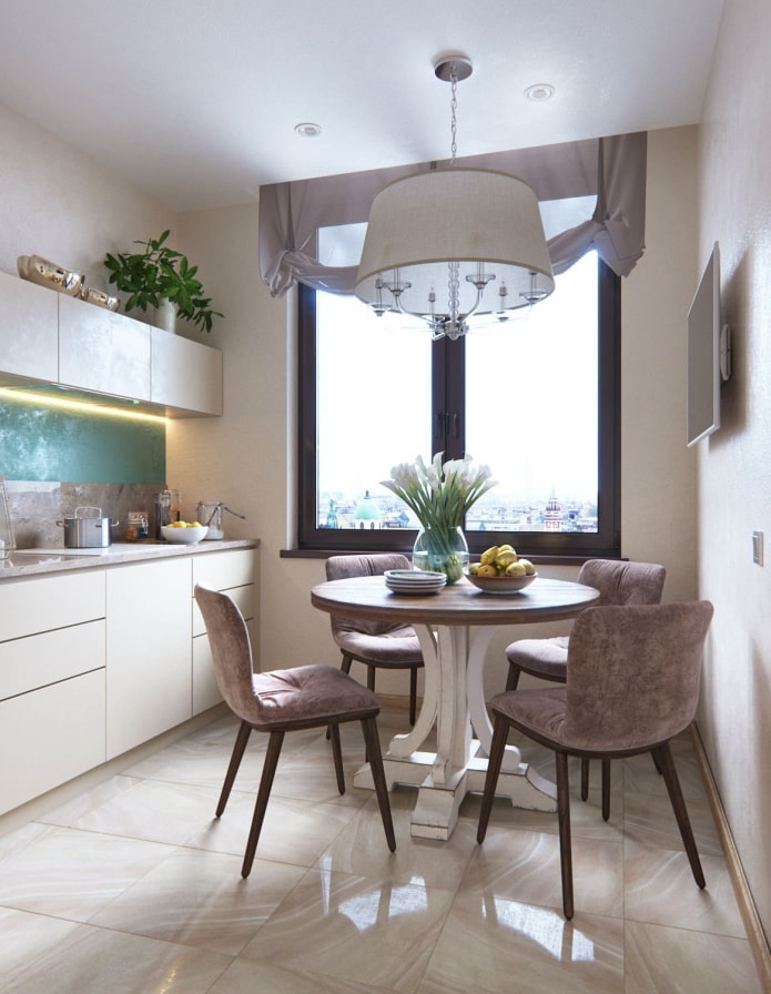 round dining table