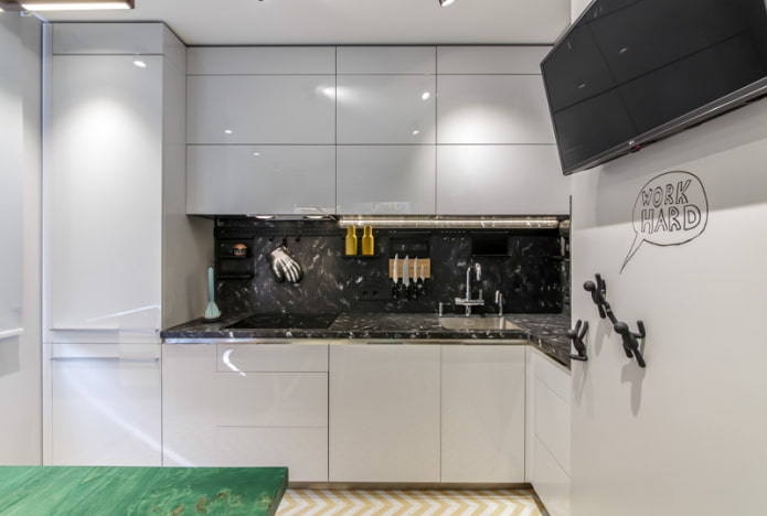kitchen with a refrigerator