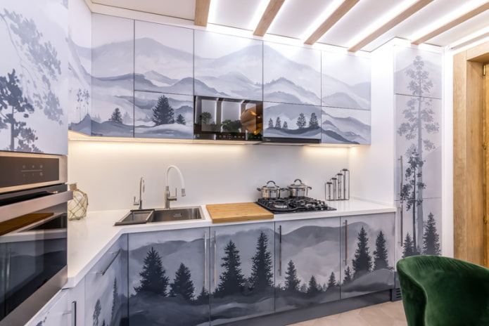 facades with photo printing