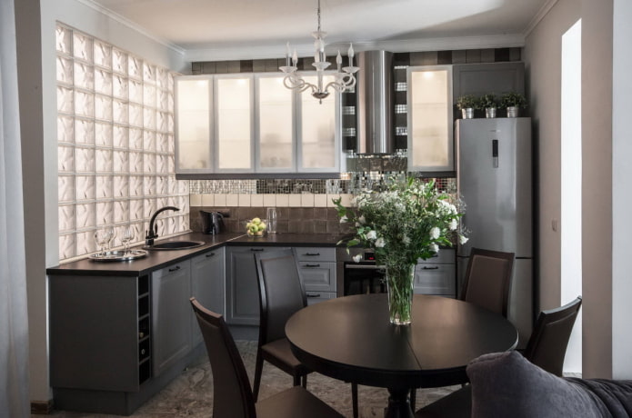 cabinets with lighting