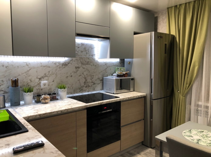 textiles for a small kitchen