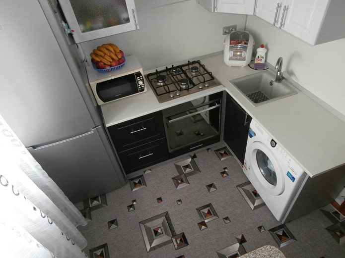 linoleum in the kitchen