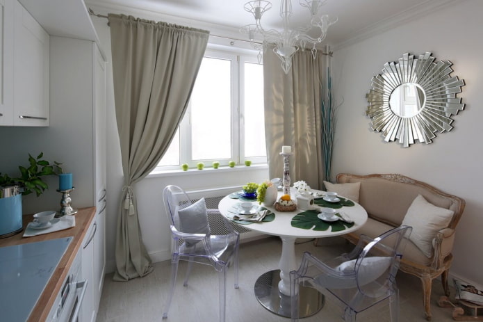 kitchen 3 by 3 with sofa 