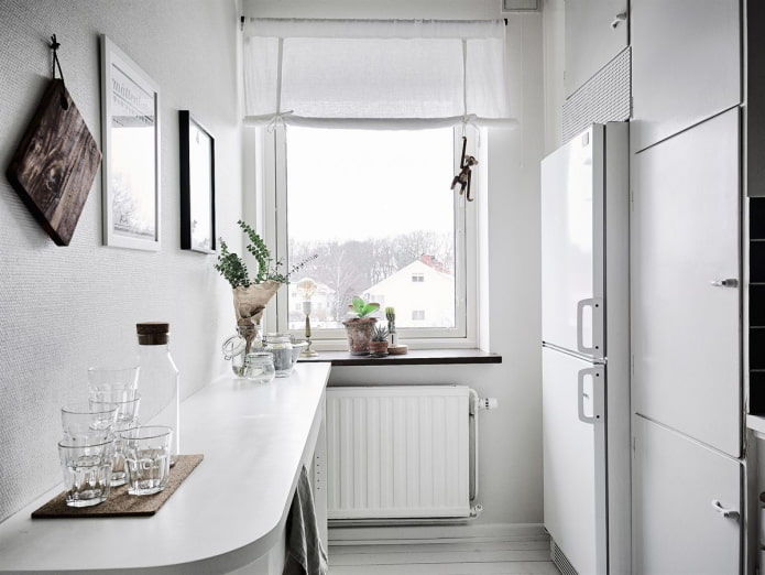 white scandi kitchen