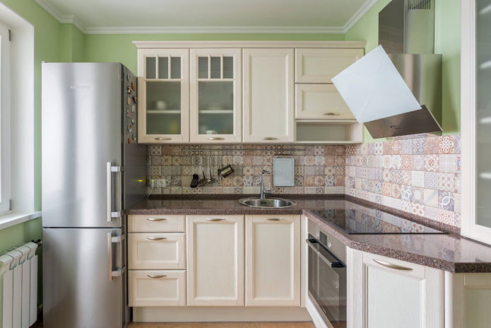 refrigerator in a kitchen of 5 sq. m