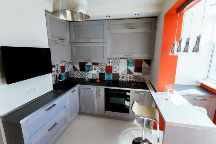 kitchen interior of 6 square meters