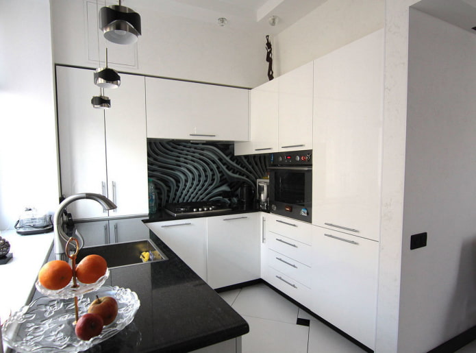 kitchen interior of 6 square meters
