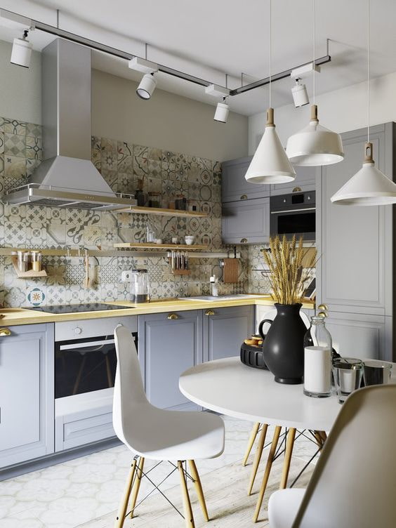 kitchen in gray tones