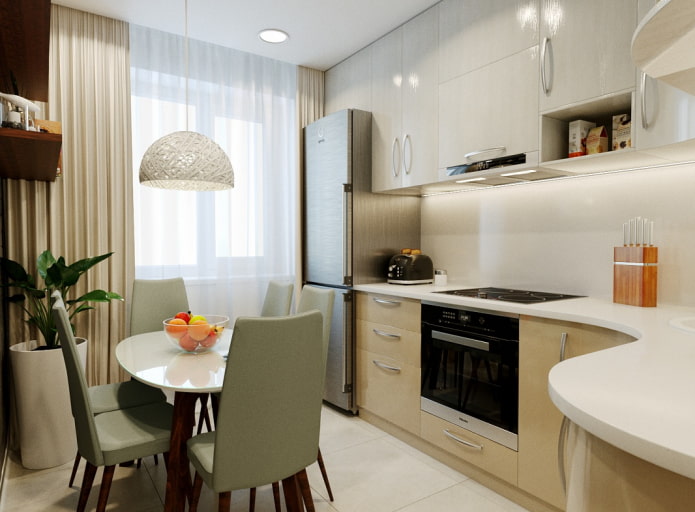 kitchen set of 8 sq m