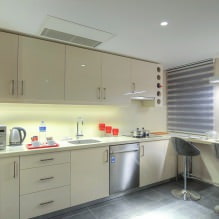 Kitchen design with a bar counter: 60 modern photos in the interior -12