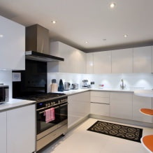 Kitchen design with a bar counter: 60 modern photos in the interior -0
