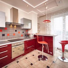 Kitchen design with a bar counter: 60 modern photos in the interior -4