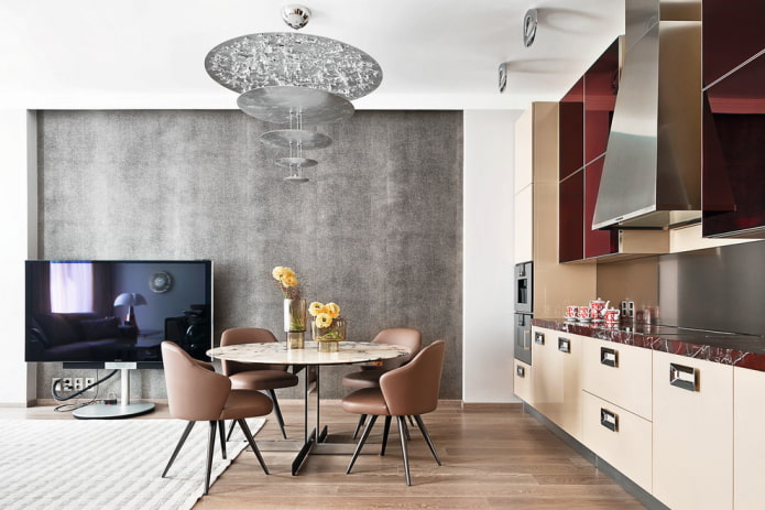 kitchen-dining room interior design