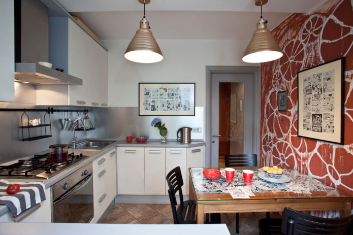 View of the kitchen from the window