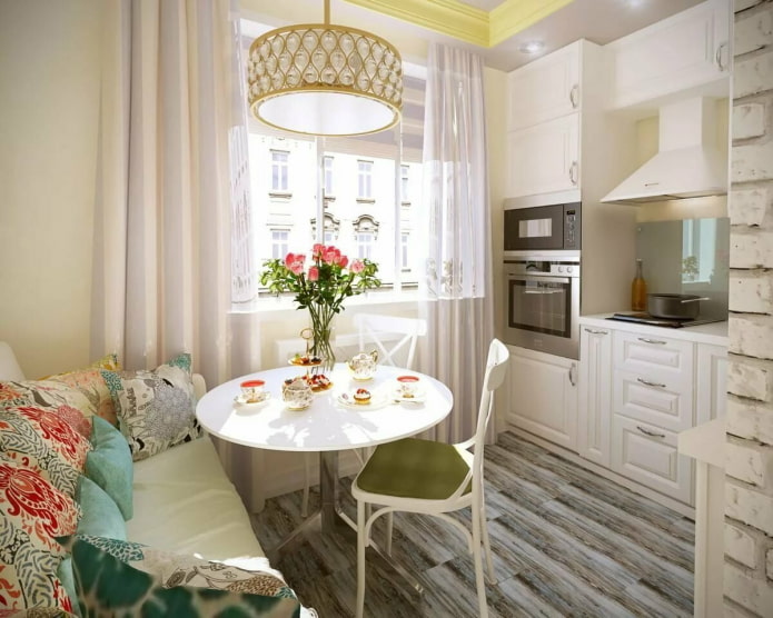 small cream kitchen