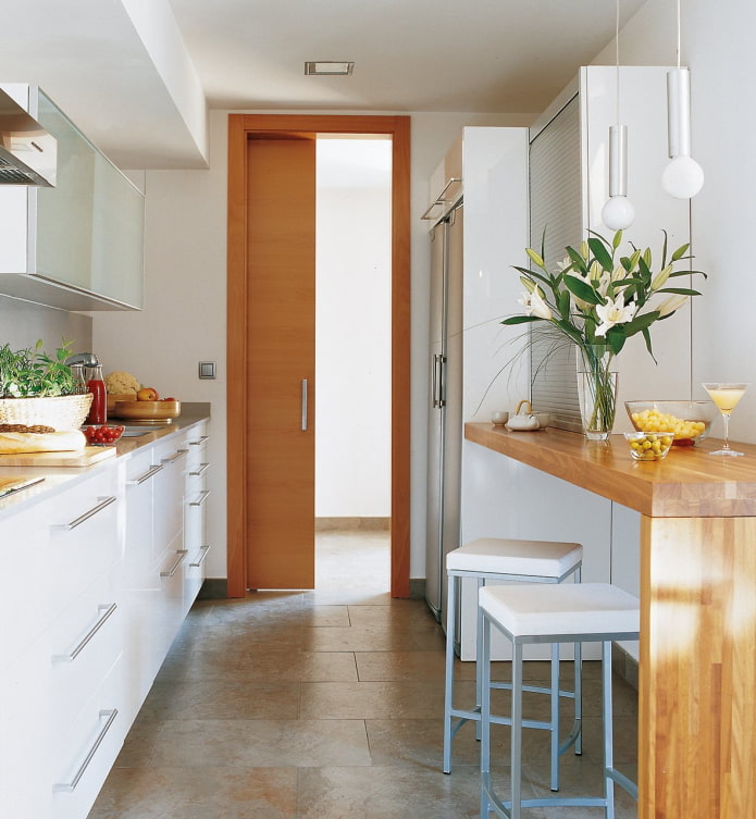 linear kitchen layout