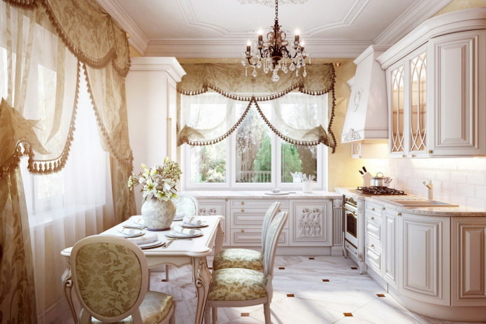 kitchen in rococo style