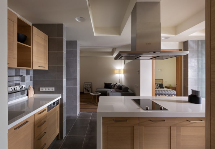 interior of a three-room apartment of 100 square meters