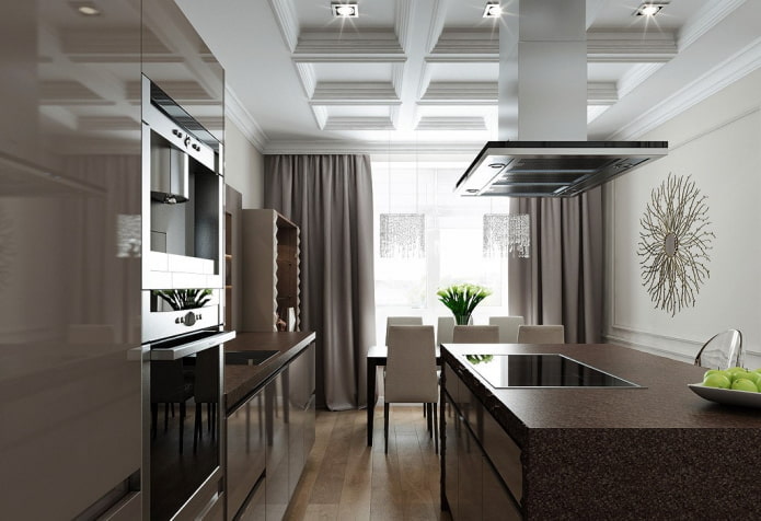 interior design of an apartment of 100 square meters