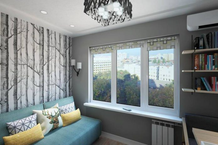 photo design of an apartment of 14 sq. m.