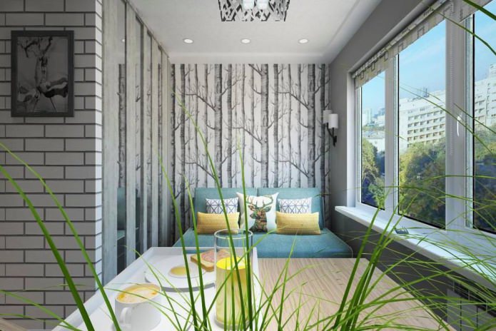 photo of the design of the studio of 14 sq. m.