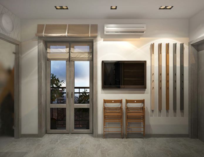 design of a small apartment of 15 sq. m.