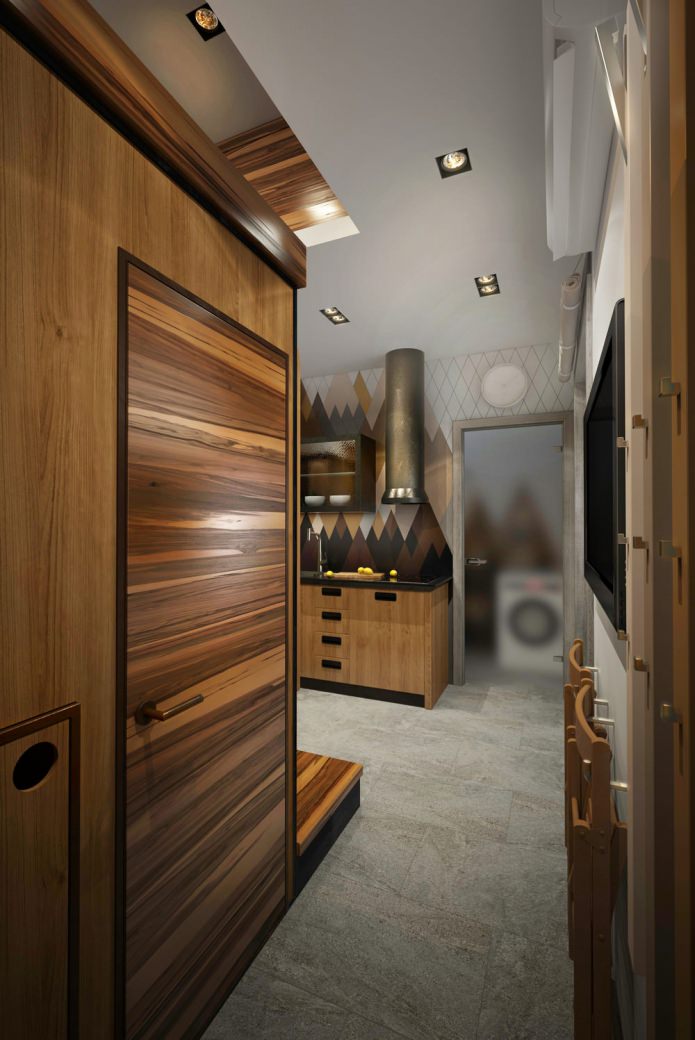 design of a small apartment of 15 sq. m.