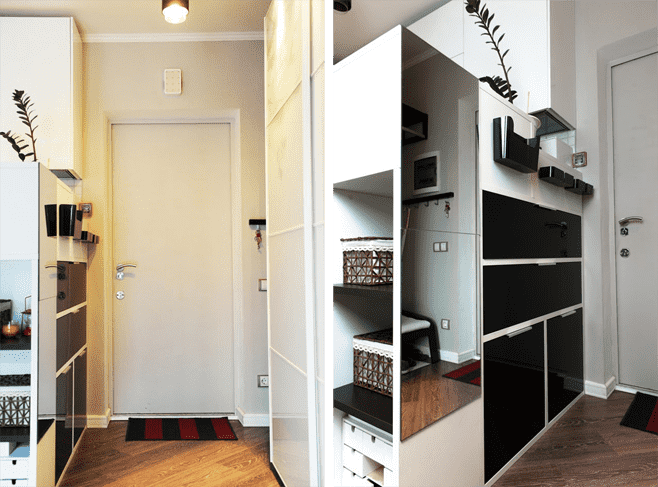 Entrance area in the apartment