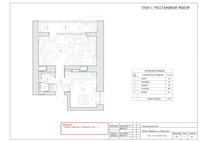 Apartment layout