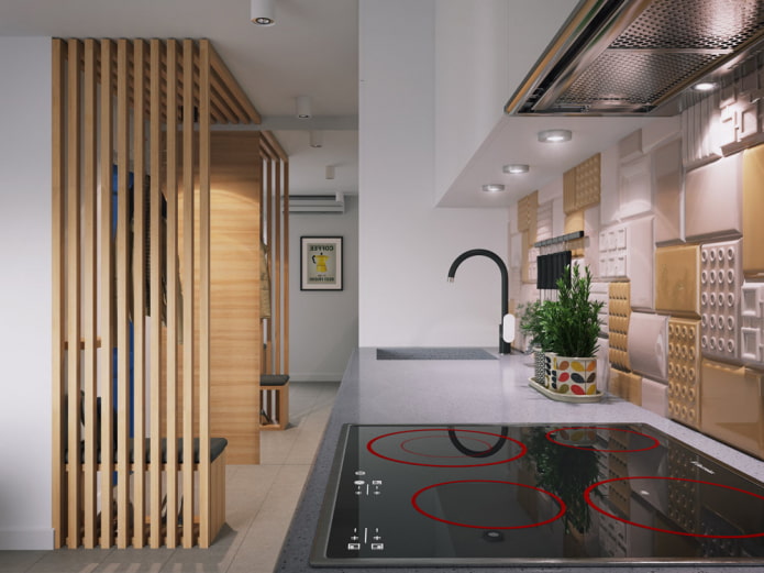 Kitchen and hallway