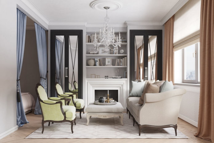 35 square meter apartment in classic style