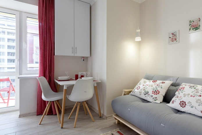 interior of an apartment of 36 squares