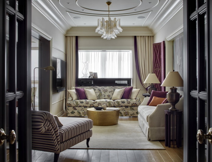 Small classic living room