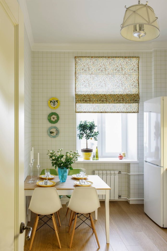 Kitchen in light shades