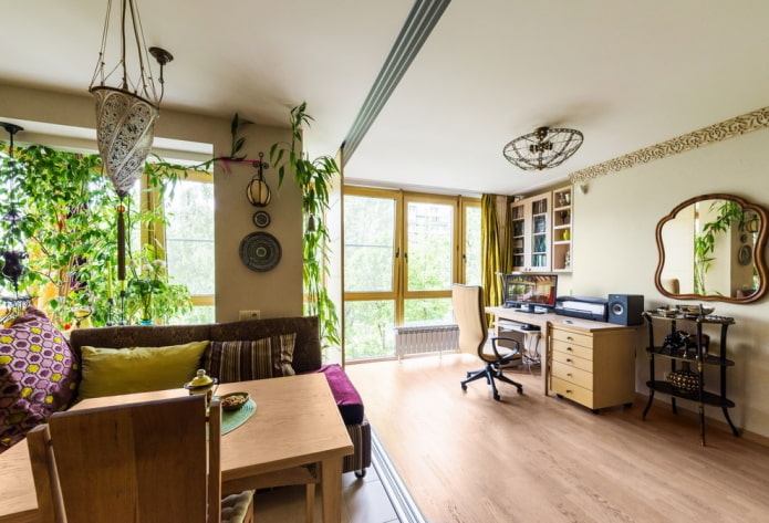 Apartment with large windows