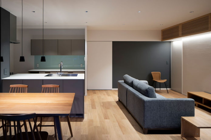 Studio in a minimalist style