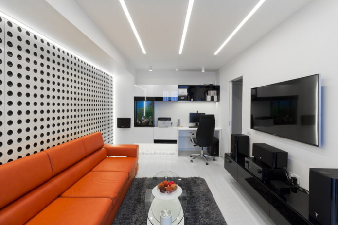 High-tech in a European-style two-room apartment