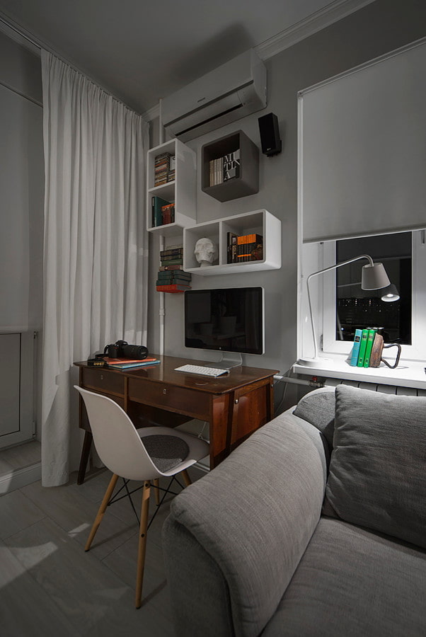 workplace in the apartment