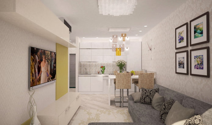 Kitchen-living room
