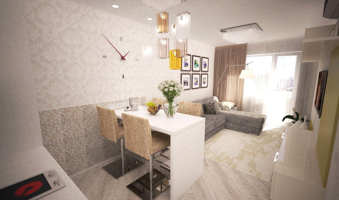 Living room-kitchen